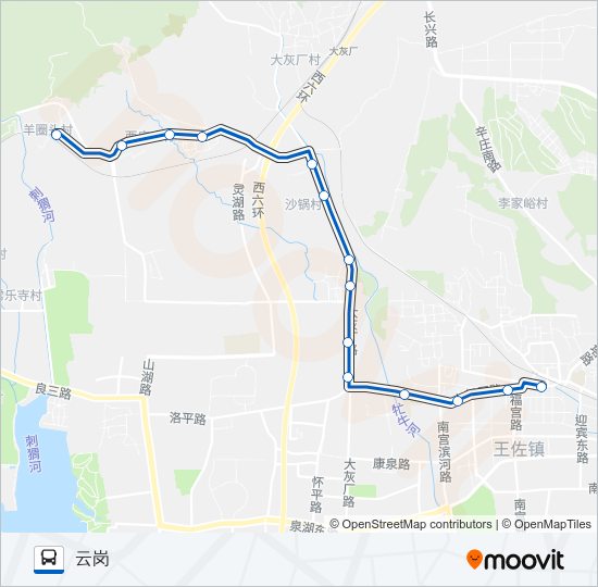 550 bus Line Map