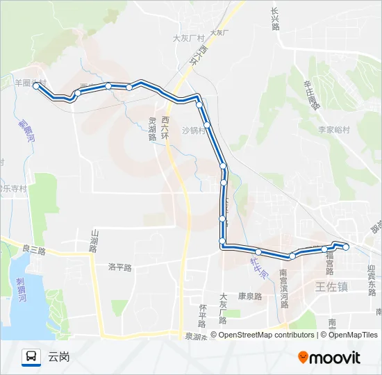 550 Bus Line Map