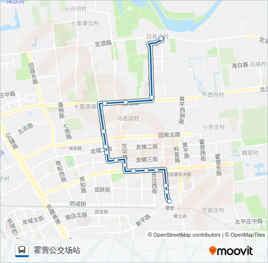 551 Bus Line Map