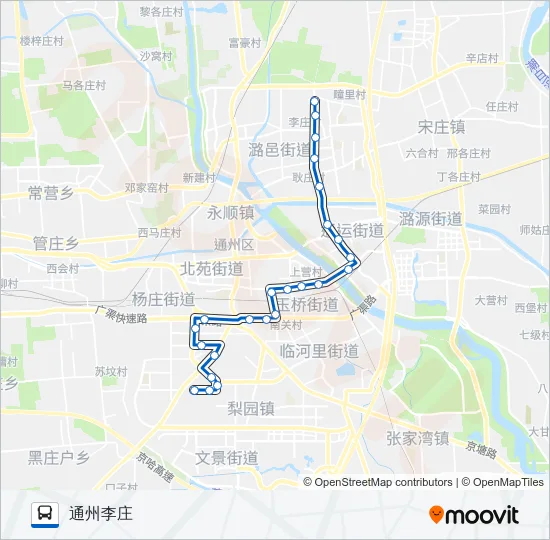 552 Bus Line Map