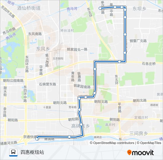 公交553路的线路图