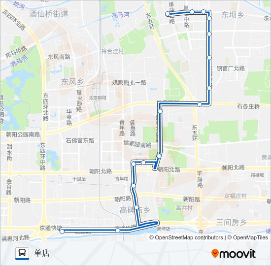 公交553路的线路图