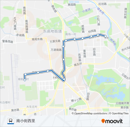 公交555路的线路图