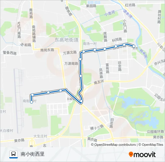 555 Bus Line Map