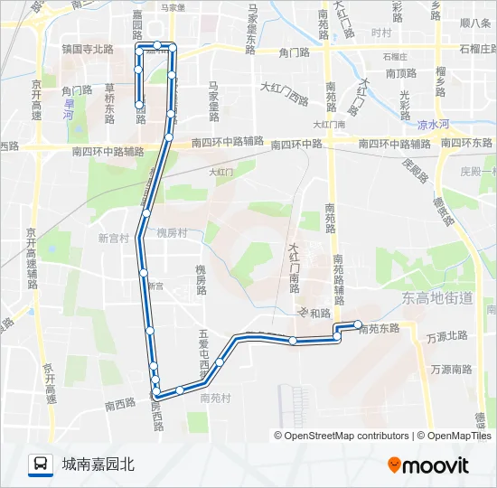 556 Bus Line Map