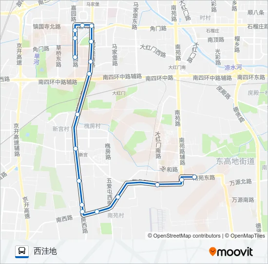 556 Bus Line Map