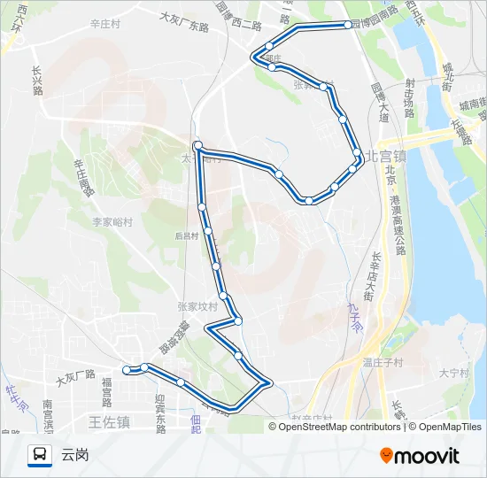 565 Bus Line Map
