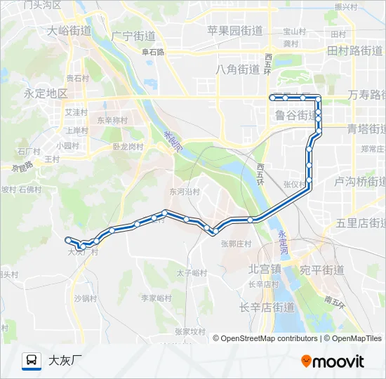 574 Bus Line Map