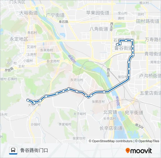 574 Bus Line Map