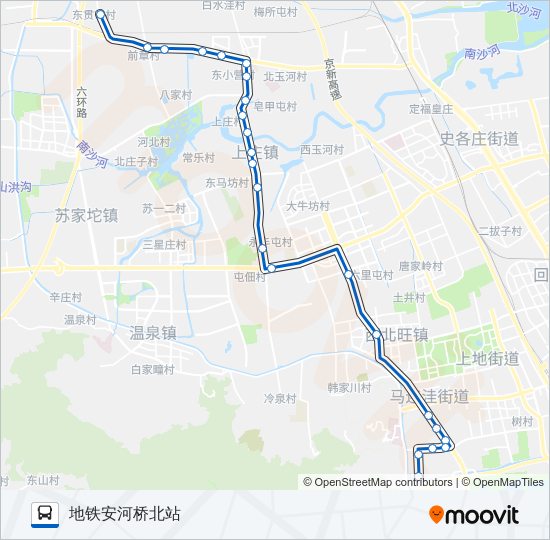 575 bus Line Map