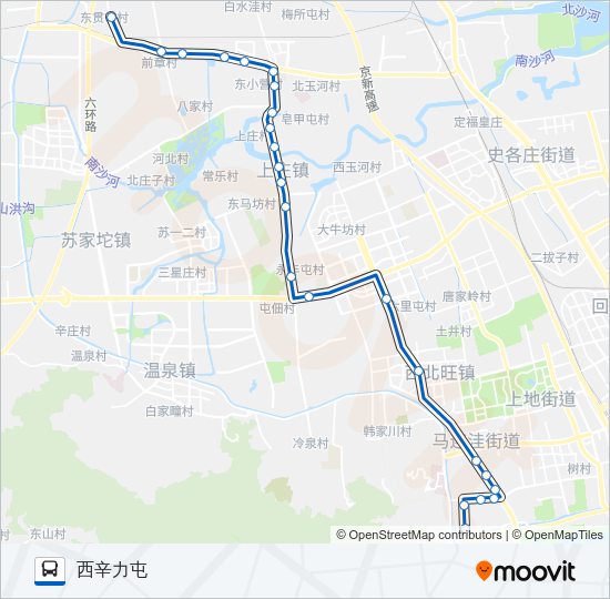 公交575路的线路图