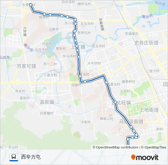 575 Bus Line Map
