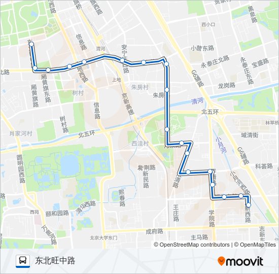 公交577路的线路图
