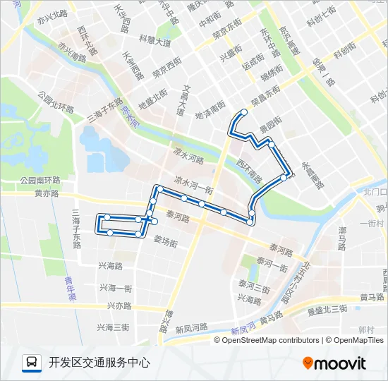580 Bus Line Map