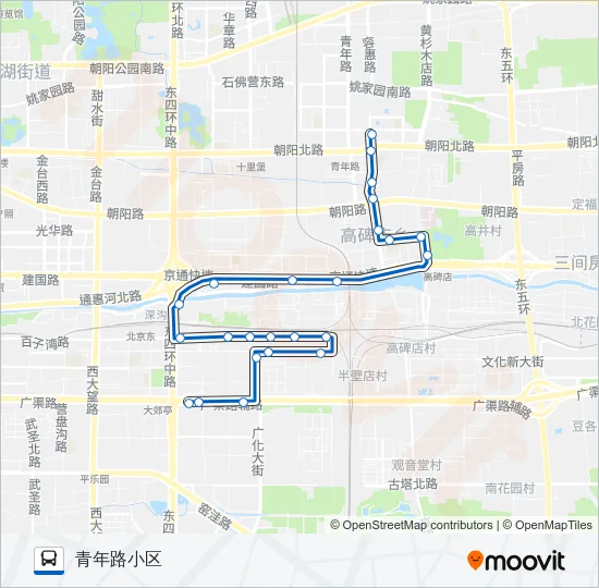 581 Bus Line Map