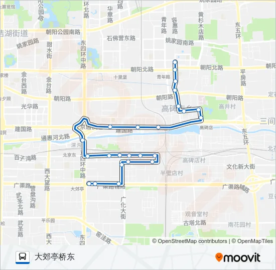 581 Bus Line Map