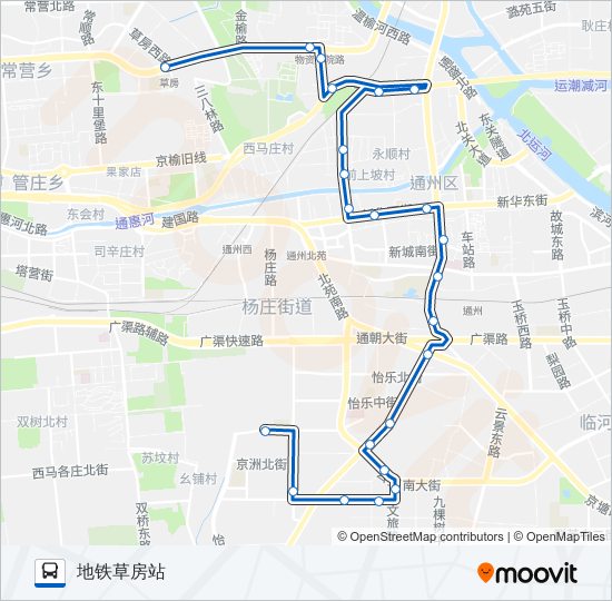 公交582路的线路图