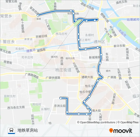 582 Bus Line Map