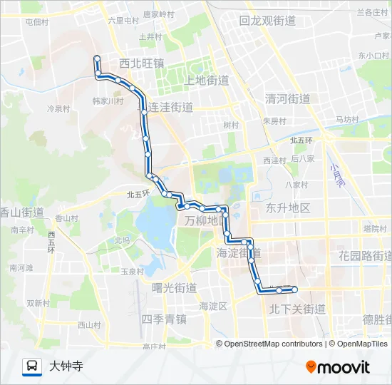 584 Bus Line Map