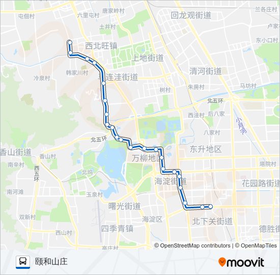 584 bus Line Map