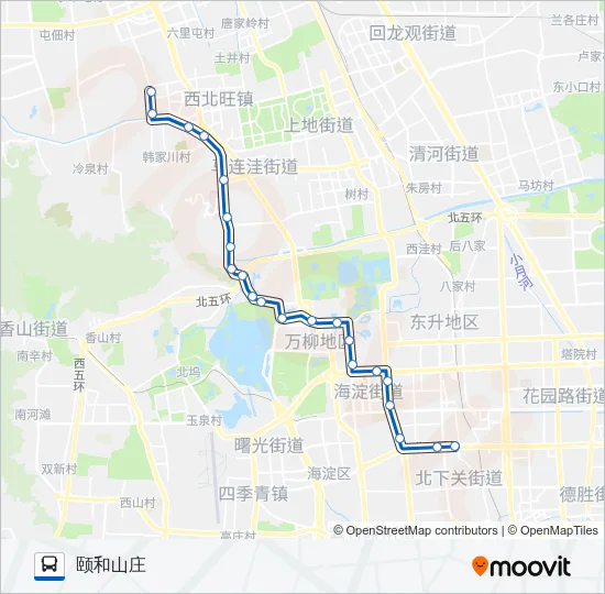 584 Bus Line Map