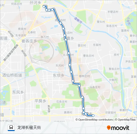 586 Bus Line Map