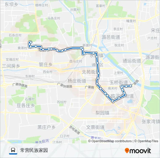 587 Bus Line Map
