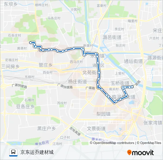 587 Bus Line Map