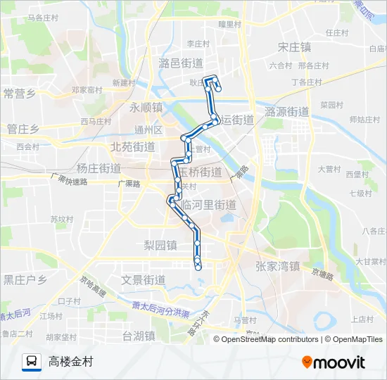 589 Bus Line Map