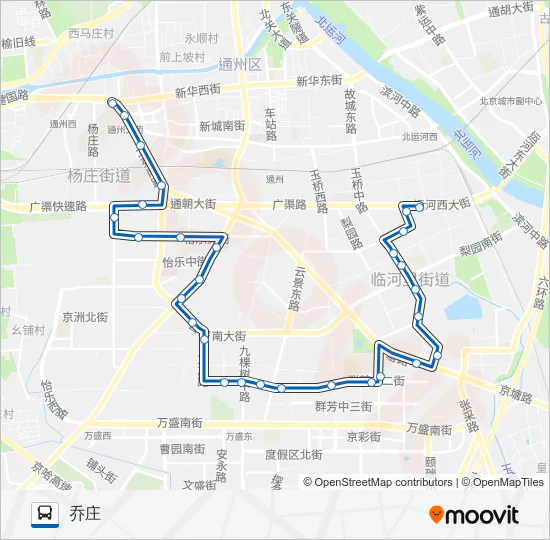 591 Bus Line Map