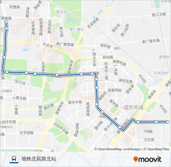 593 Bus Line Map