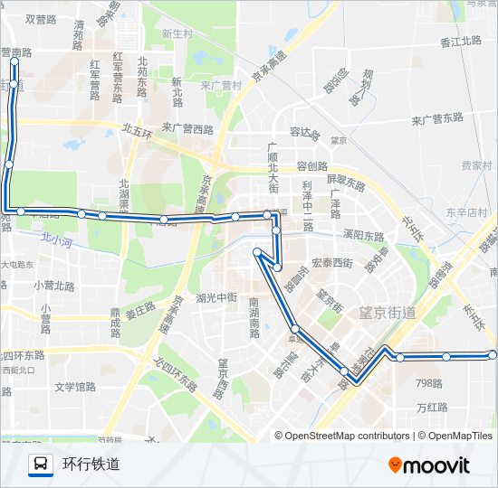 公交593路的线路图