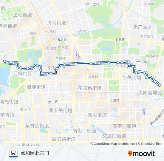 公交594路的线路图