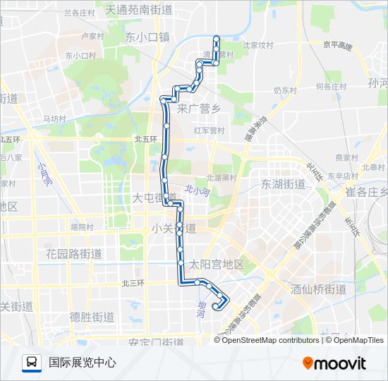 公交596路的线路图