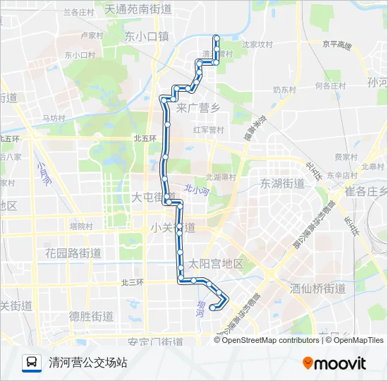 596 Bus Line Map