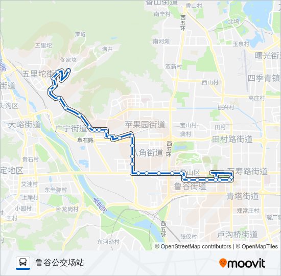 597 bus Line Map