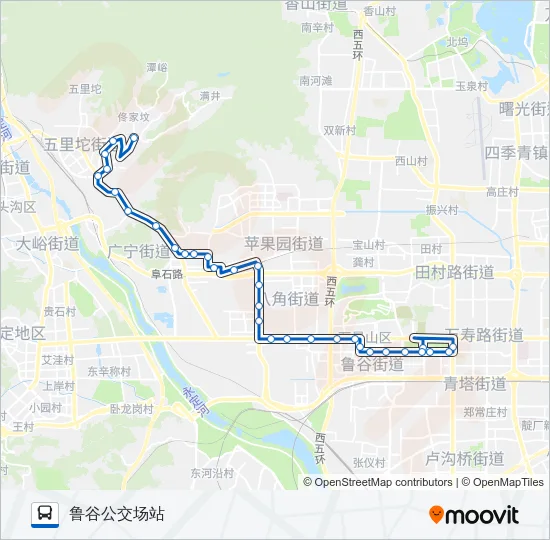 597 Bus Line Map