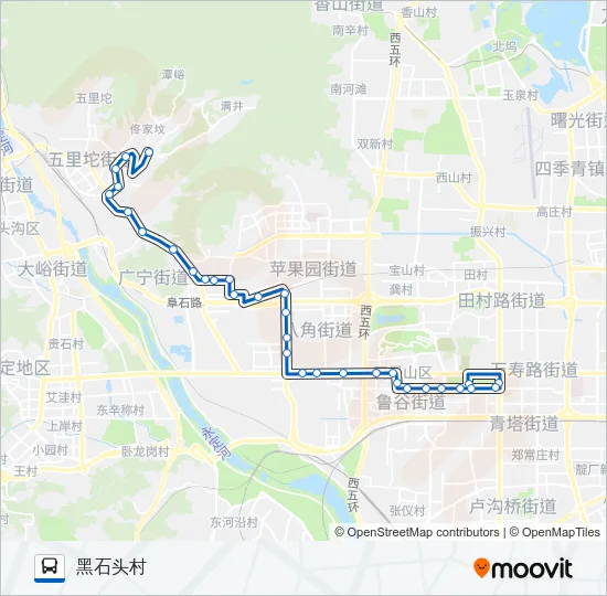 597 Bus Line Map