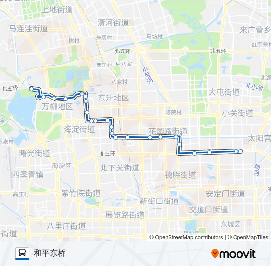 601 bus Line Map