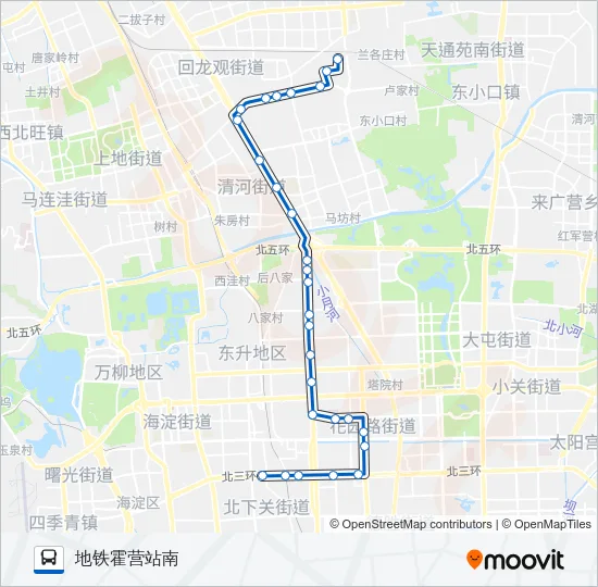 606 Bus Line Map