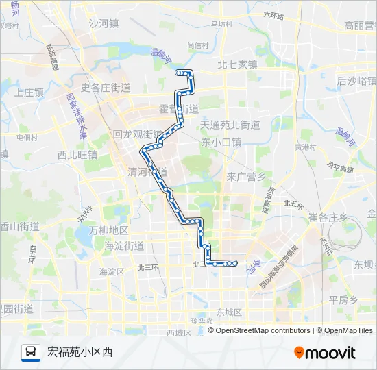 607 Bus Line Map
