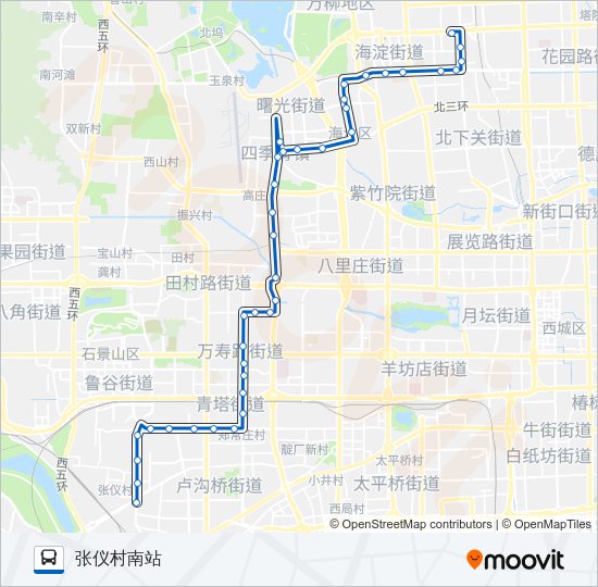 公交611路的线路图