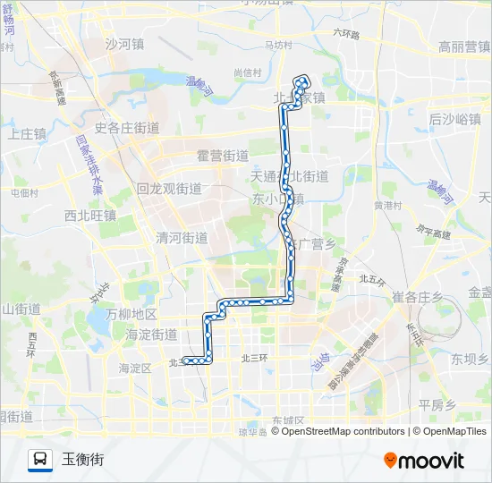 公交617路的线路图