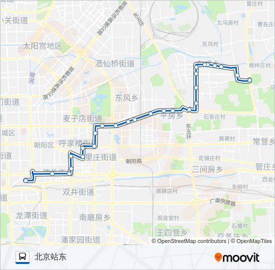 619 bus Line Map