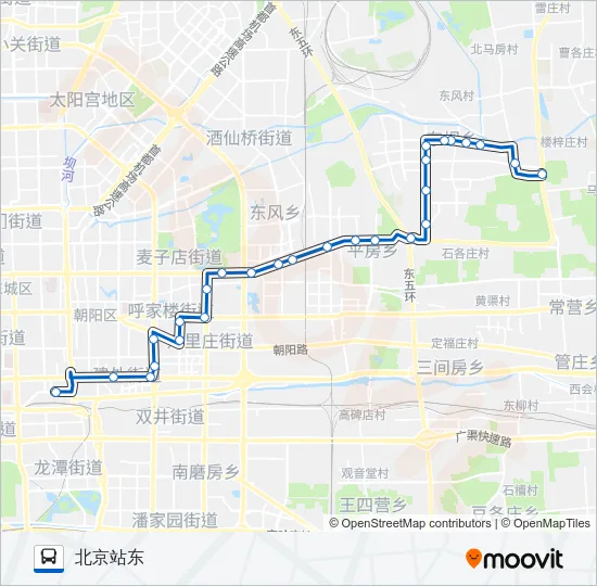 619 Bus Line Map
