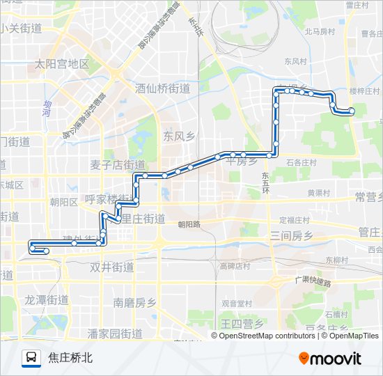 619 bus Line Map