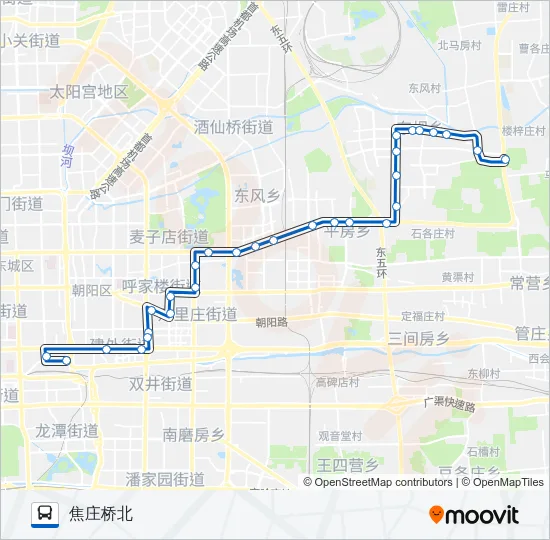 619 Bus Line Map