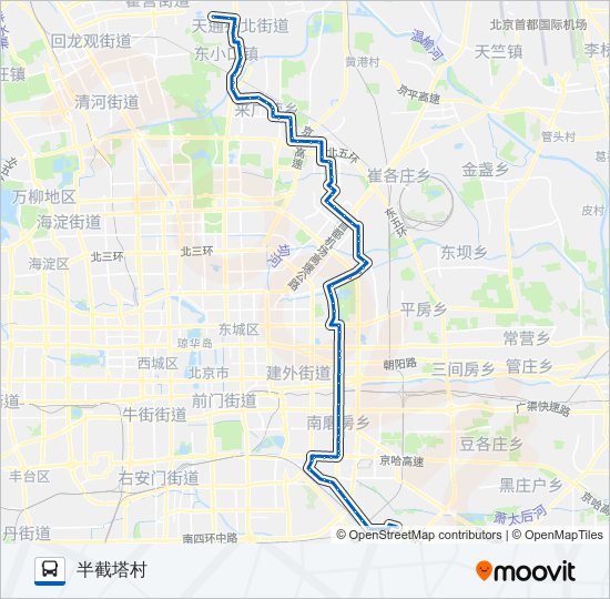 621 bus Line Map