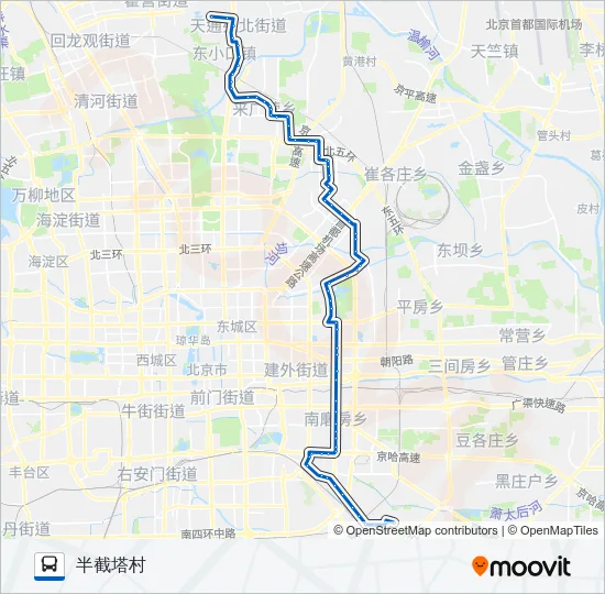 621 Bus Line Map