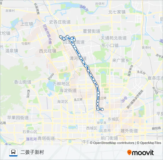 625 Bus Line Map